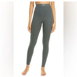 Skims Cotton Rib Legging Deep Sea Green Medium